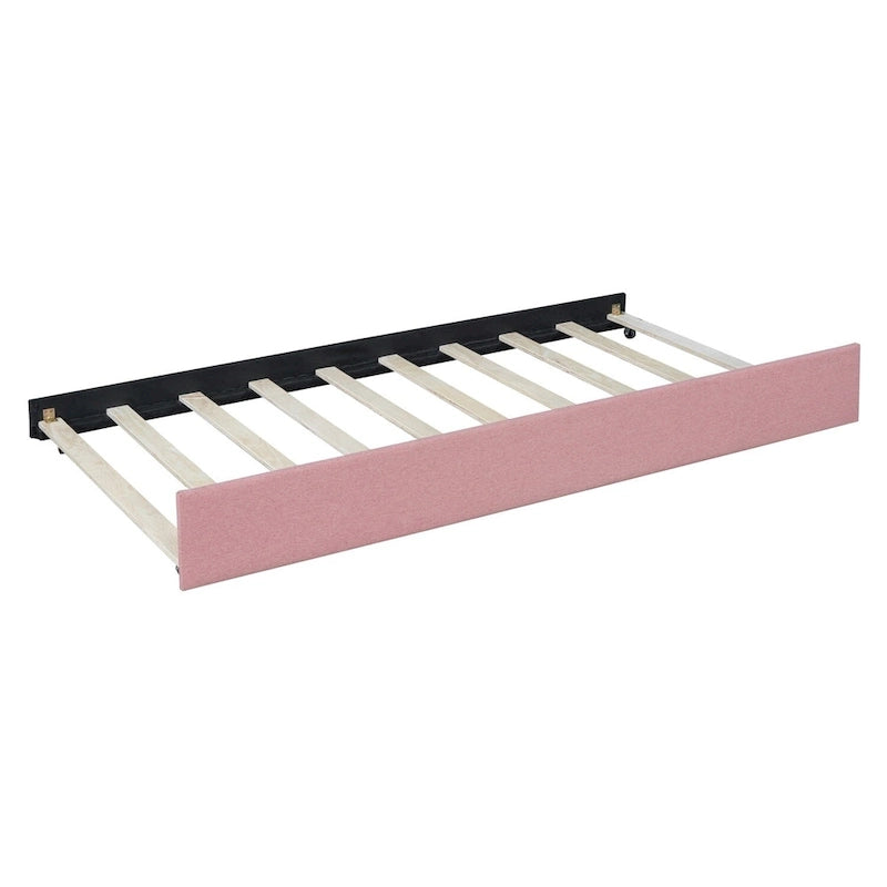 Merax Full Size Upholstered Daybed with Trundle