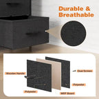 Bedroom Storage with 8 Drawers Tall Dresser & Chest of Drawers Fabric Dresser with Wood Top and Sturdy Steel Frame