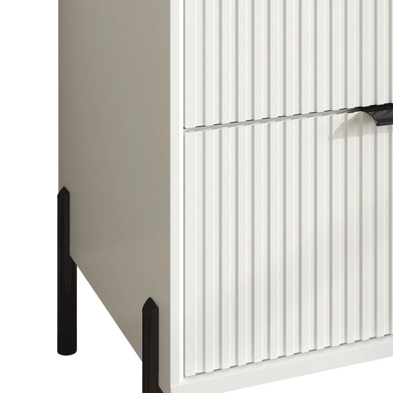 Modern 30 5-Drawer Chest with Metal Handles