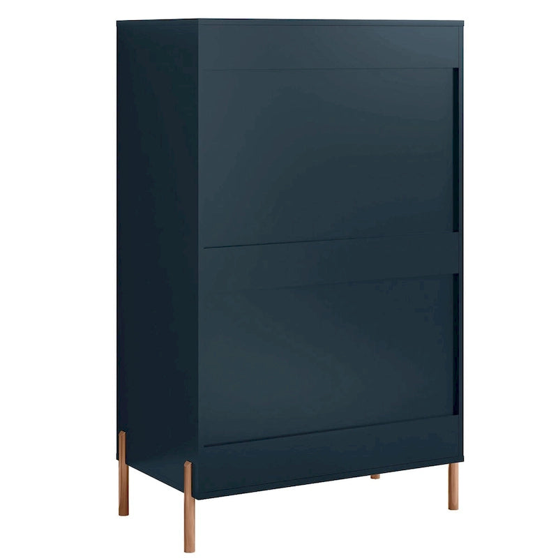 Modern 30 5-Drawer Chest with Metal Handles