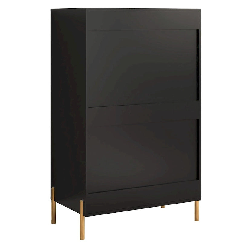 Modern 30 5-Drawer Chest with Metal Handles