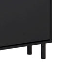 Minimalist Shoe Storage Cabinet with Wood Grain Finished Top Panel