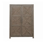 Skyview Lodge Cobblestone Oak Armoire for Bedroom Storage - Width 54  x Depth 20  x Height 75