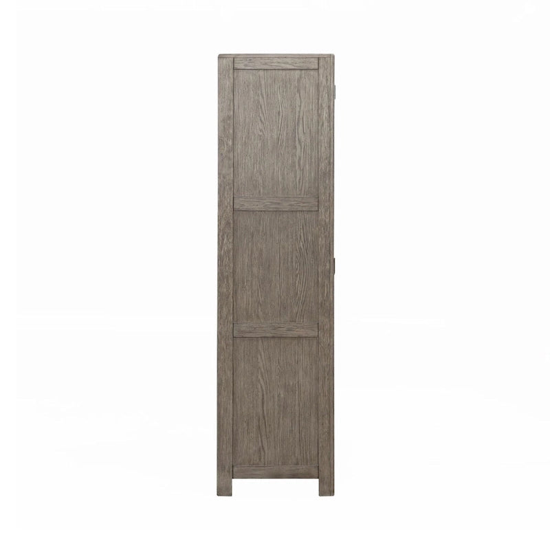 Skyview Lodge Cobblestone Oak Armoire for Bedroom Storage - Width 54  x Depth 20  x Height 75