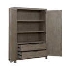 Skyview Lodge Cobblestone Oak Armoire for Bedroom Storage - Width 54  x Depth 20  x Height 75
