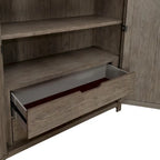 Skyview Lodge Cobblestone Oak Armoire for Bedroom Storage - Width 54  x Depth 20  x Height 75