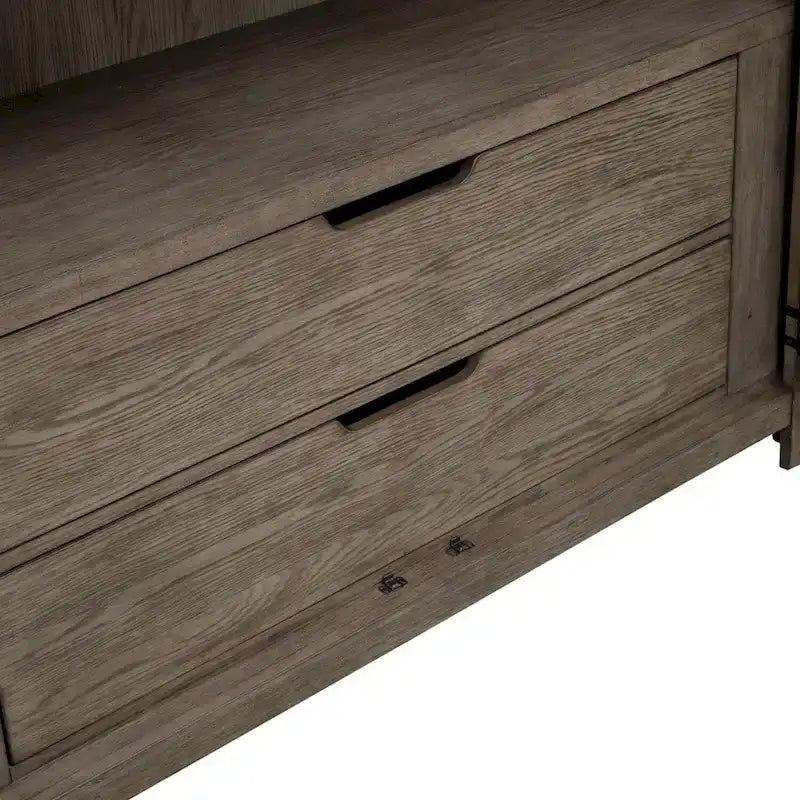 Skyview Lodge Cobblestone Oak Armoire for Bedroom Storage - Width 54  x Depth 20  x Height 75