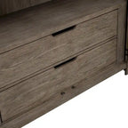 Skyview Lodge Cobblestone Oak Armoire for Bedroom Storage - Width 54  x Depth 20  x Height 75