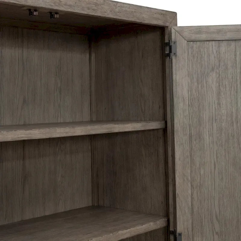 Skyview Lodge Cobblestone Oak Armoire for Bedroom Storage - Width 54  x Depth 20  x Height 75