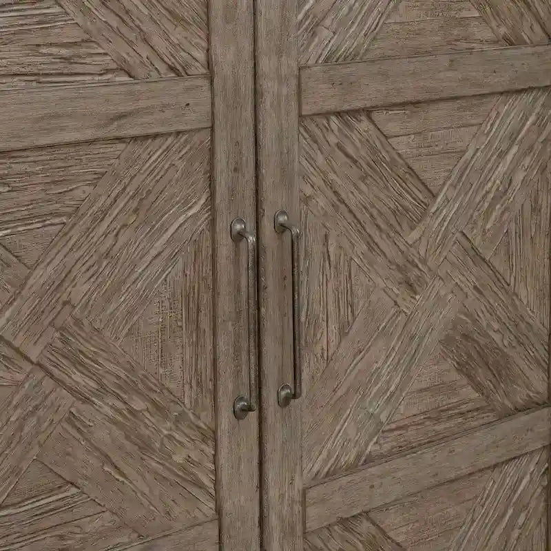 Skyview Lodge Cobblestone Oak Armoire for Bedroom Storage - Width 54  x Depth 20  x Height 75