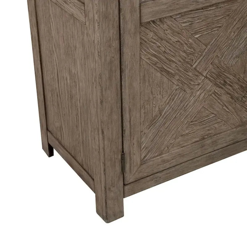 Skyview Lodge Cobblestone Oak Armoire for Bedroom Storage - Width 54  x Depth 20  x Height 75