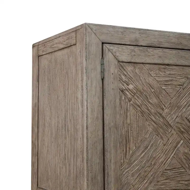 Skyview Lodge Cobblestone Oak Armoire for Bedroom Storage - Width 54  x Depth 20  x Height 75