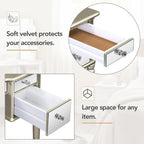 Roomfitters Makeup Vanity Table, 5 Drawers, Foldable Mirror, Stool Included
