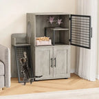 Cat Litter Box Enclosure with Shelf Storage