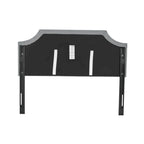 Adeco Fabric Upholstered Headboard with Nailhead for Queen Bed