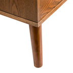 Furniture of America Beau Midcentury 5-Piece Walnut Queen Bedroom Set