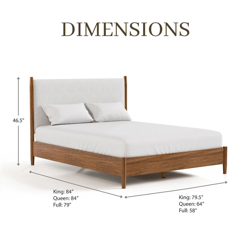 Furniture of America Beau Midcentury 5-Piece Walnut Queen Bedroom Set