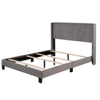 Velvet Upholstered Platform Bed