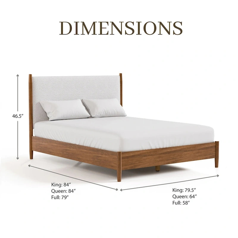 Furniture of America Beau Midcentury 6-Piece Walnut Queen Bedroom Set