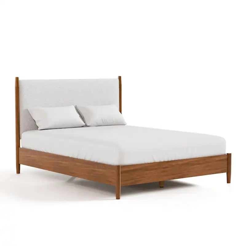 Furniture of America Beau Midcentury 6-Piece Walnut Queen Bedroom Set