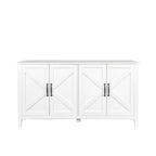 Cabinet with 4 Doors and 4 open shelgves,Freestanding Sideboard Storage Cabinet