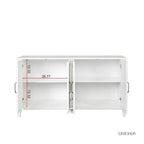 Cabinet with 4 Doors and 4 open shelgves,Freestanding Sideboard Storage Cabinet