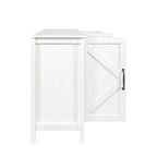 Cabinet with 4 Doors and 4 open shelgves,Freestanding Sideboard Storage Cabinet