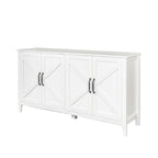 Cabinet with 4 Doors and 4 open shelgves,Freestanding Sideboard Storage Cabinet