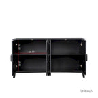 Cabinet with 4 Doors and 4 open shelgves,Freestanding Sideboard Storage Cabinet