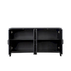 Cabinet with 4 Doors and 4 open shelgves,Freestanding Sideboard Storage Cabinet