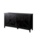 Cabinet with 4 Doors and 4 open shelgves,Freestanding Sideboard Storage Cabinet