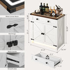 31.5 Wide Sideboard With Led Light - N/A