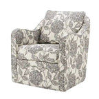 Madison Park Betty Slub-weave Wide-seat 360-degree Swivel Armchair Set of 2