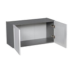 24 x 18 Wall Cabinet-Double Door-Grey - 24 x 18 x 12