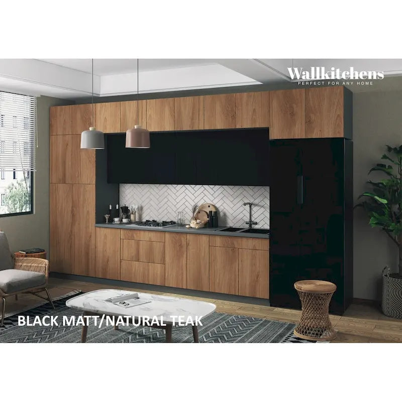 Kitchen Serene Collection Natural Teak Color Base Size 15Ft Wide - 180x107