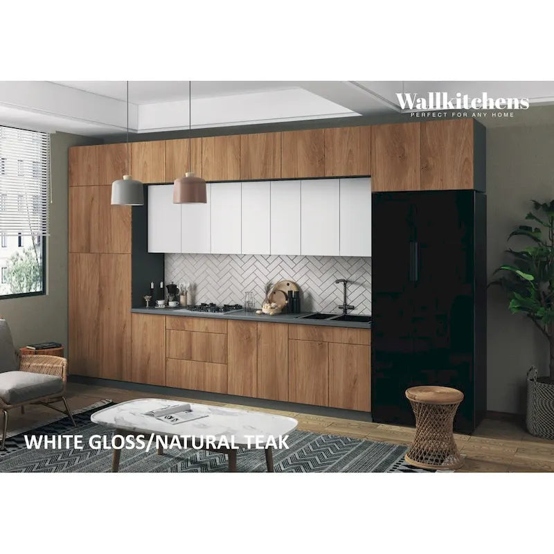 Kitchen Serene Collection Natural Teak Color Base Size 15Ft Wide - 180x107