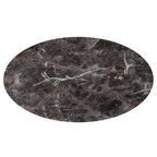 Black Marble Bakers Rack - Microwave Stand for Kitchen with Wine Bottle Capacity & Hooks -Black