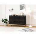 3 Door Storage Cabinet ,Sideboard Buffet Cabinet With Adjustable Shelf