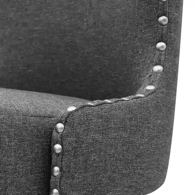 LUE BONA 26 in. Mid-Century Modern Counter Stools Faux Leather/Fabric Upholstered Swivel Bar Stools for Island Set of 4