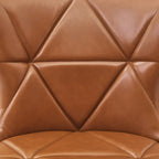 LUE BONA 26 in. Mid-Century Modern Counter Stools Faux Leather/Fabric Upholstered Swivel Bar Stools for Island Set of 4