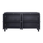 Accent Cabinet 4 Door Wooden Cabinet Sideboard Buffet Server Cabinet - N/A