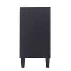 Accent Cabinet 4 Door Wooden Cabinet Sideboard Buffet Server Cabinet - N/A