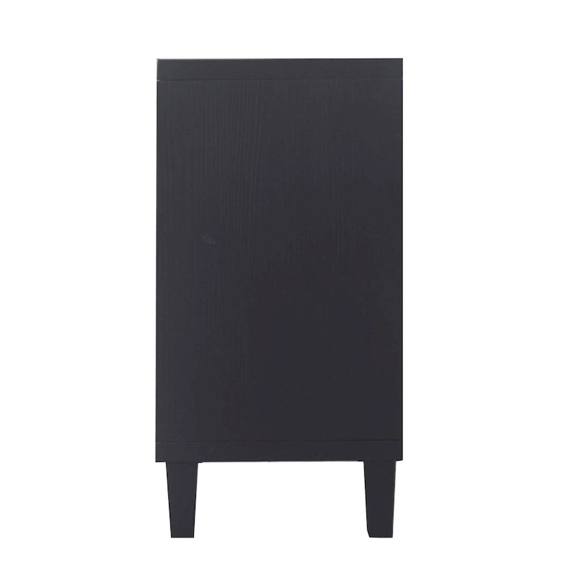 Accent Cabinet 4 Door Wooden Cabinet Sideboard Buffet Server Cabinet - N/A