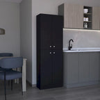 Lynch Kitchen Pantry Storage Cabinet, With 4 Doors, 5 Shelves