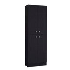 Lynch Kitchen Pantry Storage Cabinet, With 4 Doors, 5 Shelves