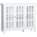 69 Tall Storage Cabinet with Movable Storage Shelves, Modern Style Pantry Cupboard Cabinet with Soft Close Doors, Coffee