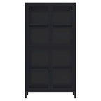Glass Door Cabinet with Adjustable Shelves for Kitchen Living Room