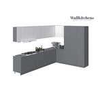 Kitchen Timeless Collection Gray Color Base Size 12Ft Wide - 144x102