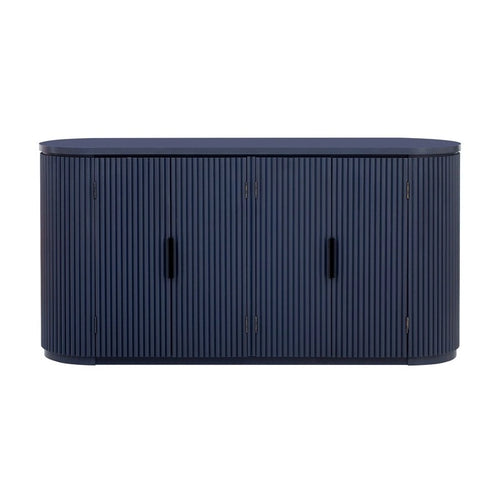 63W 4-Door Storage Cabinet with Metal Handles - N/A