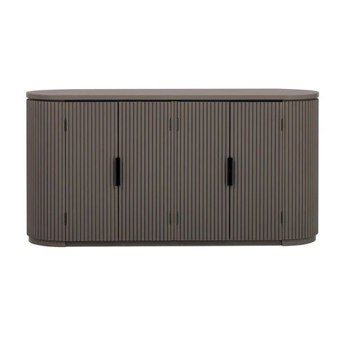 63W 4-Door Storage Cabinet with Metal Handles - N/A